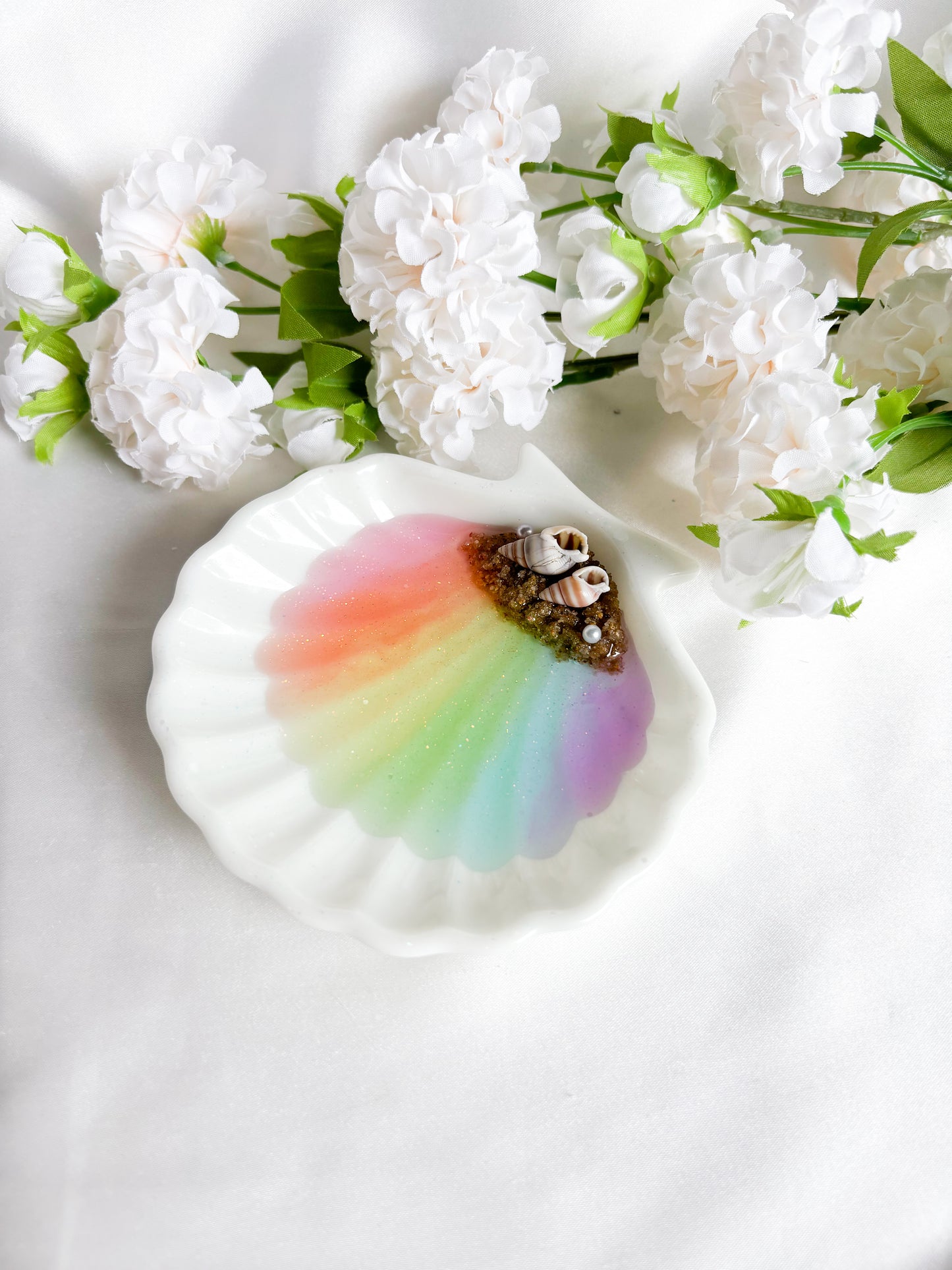 Rainbow Seashell Tray