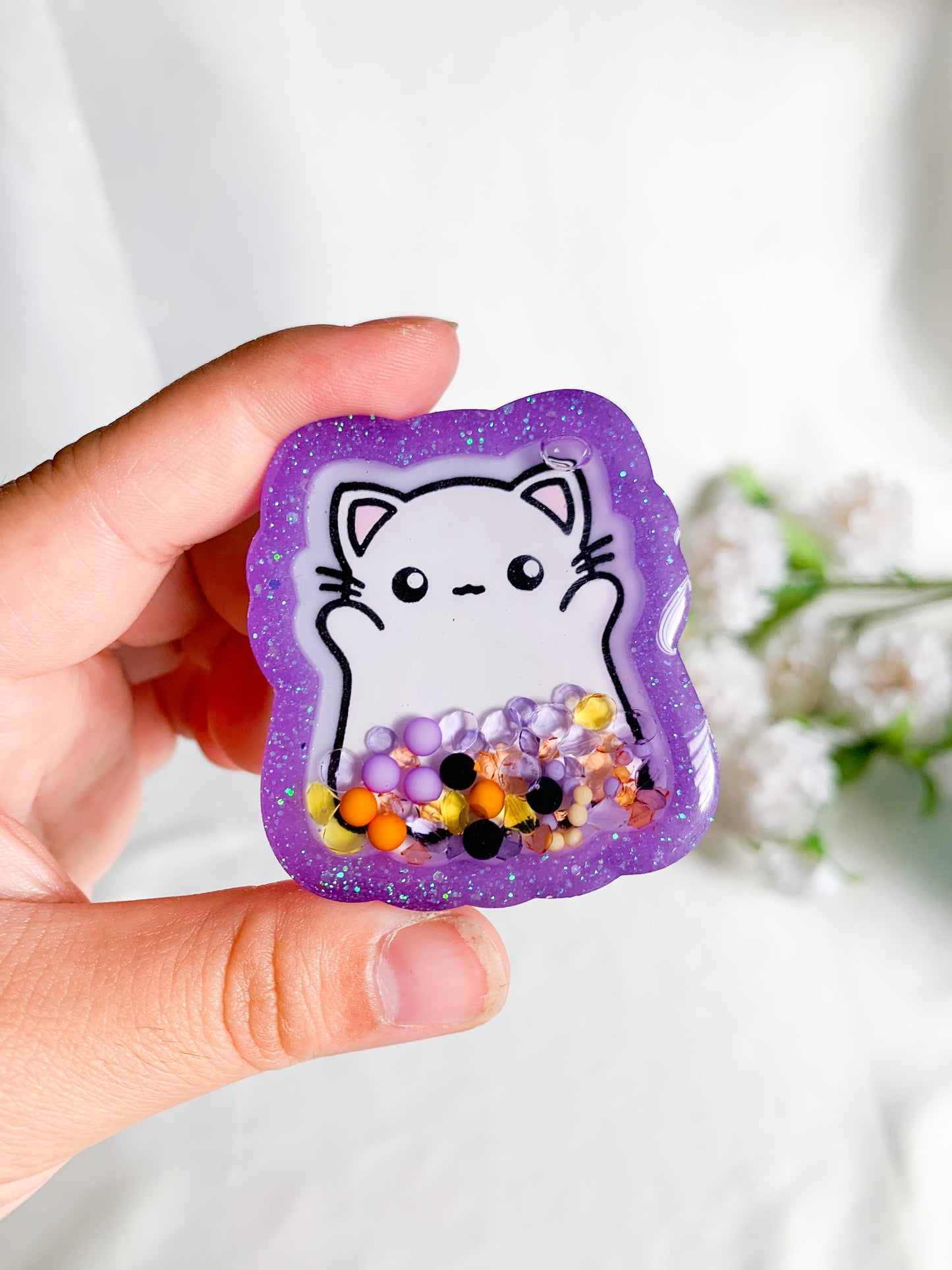 Spooky Ghost Cat Shakers