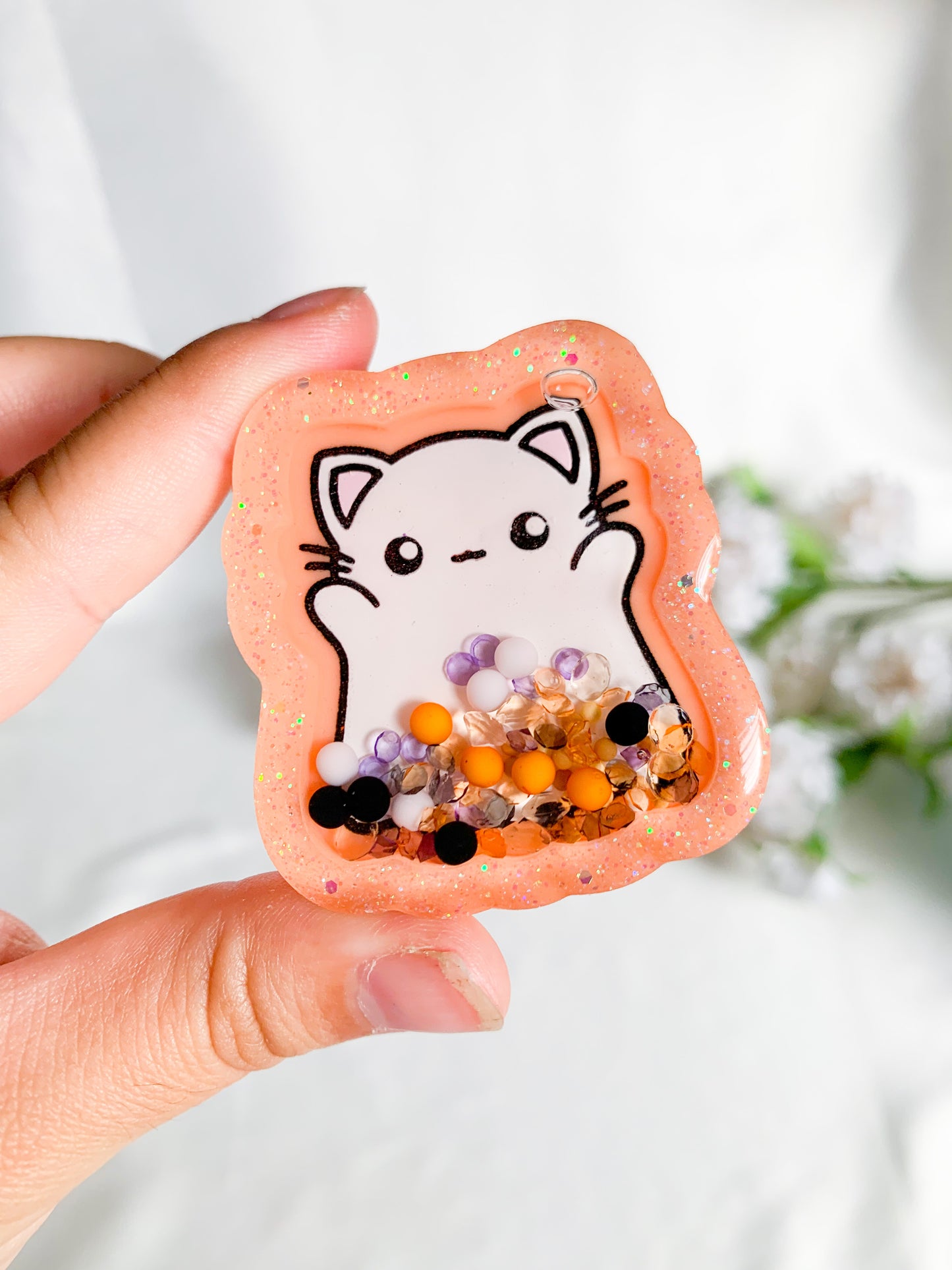 Spooky Ghost Cat Shakers