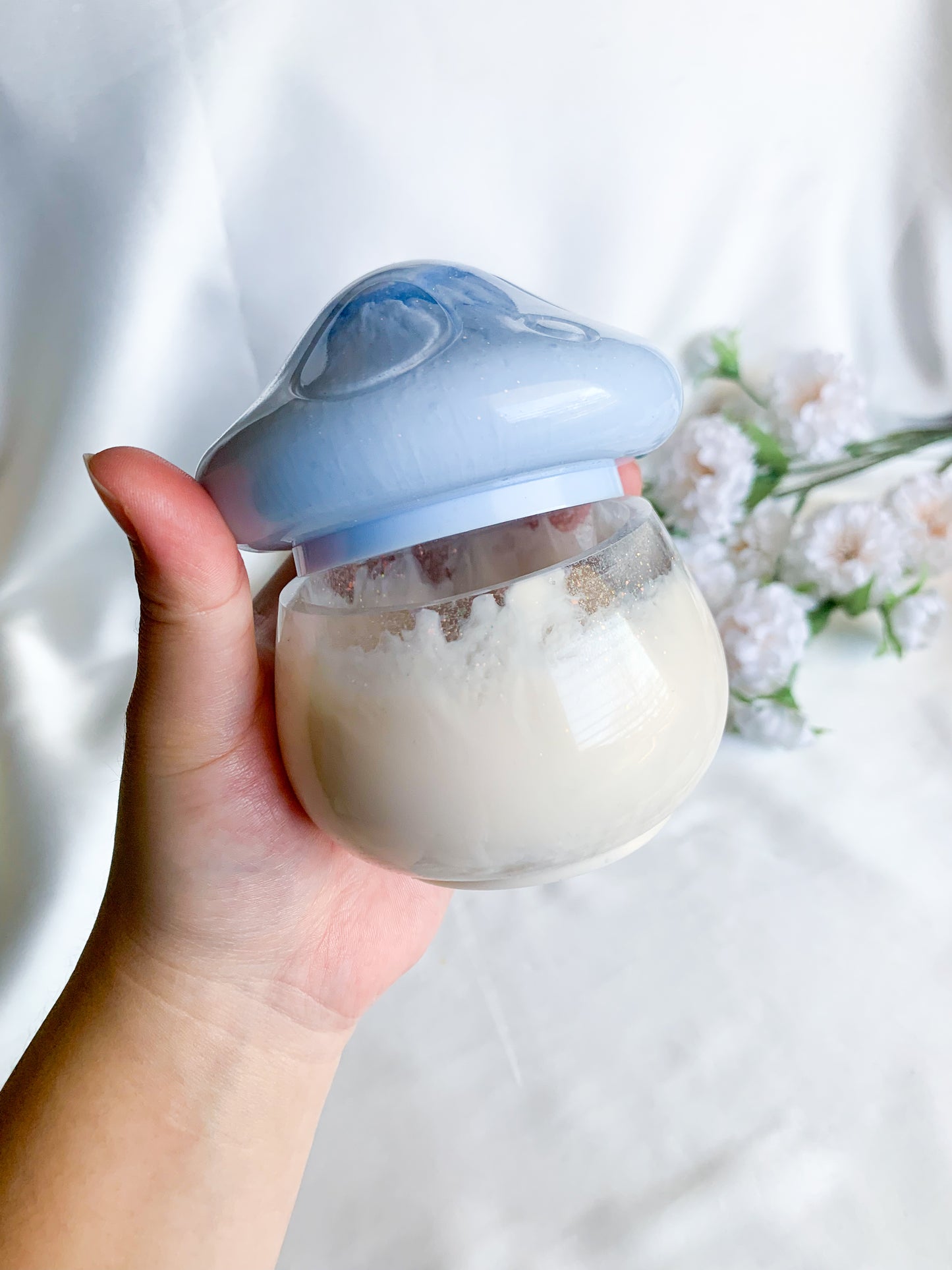 Kawaii Blue Mushy Jar