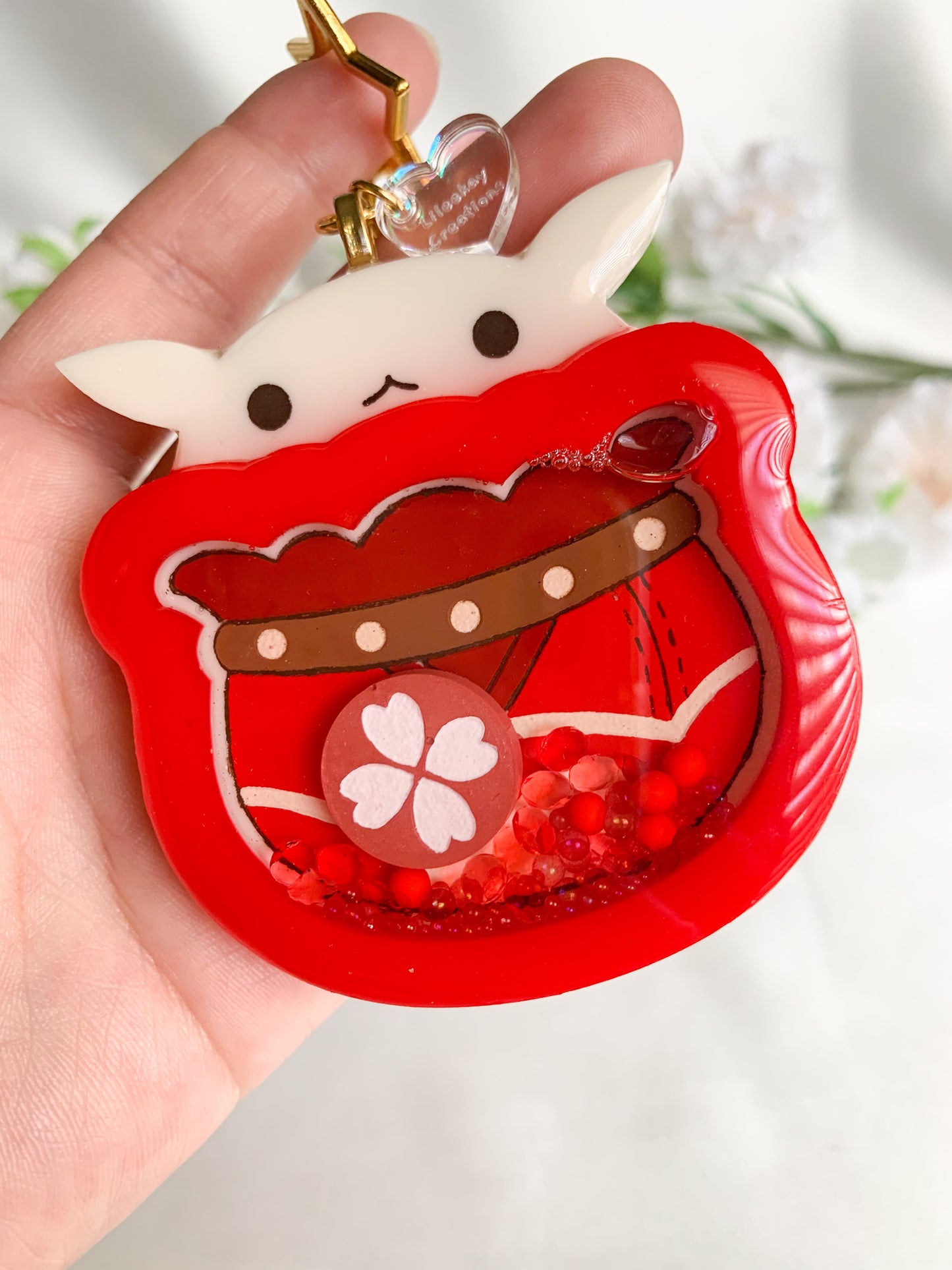 Red Klee Kaboom Keychain - Genshin Impact Fan Art