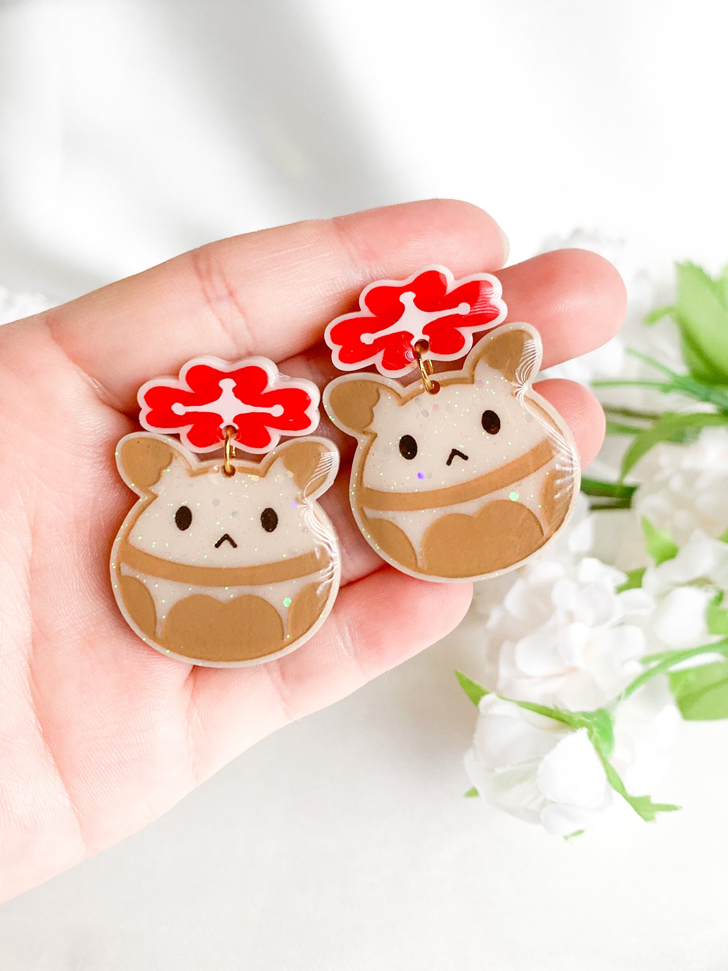 Klee Mini-Kaboom Earrings - Genshin Impact Fan Art