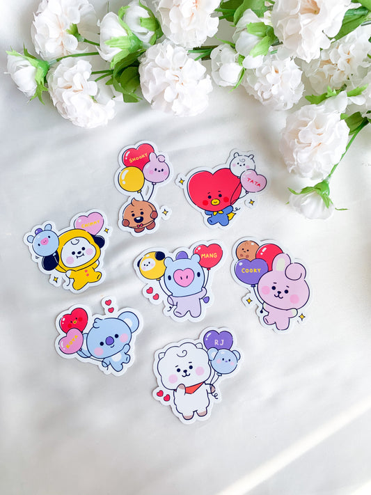 BT Buddy Balloon Stickers