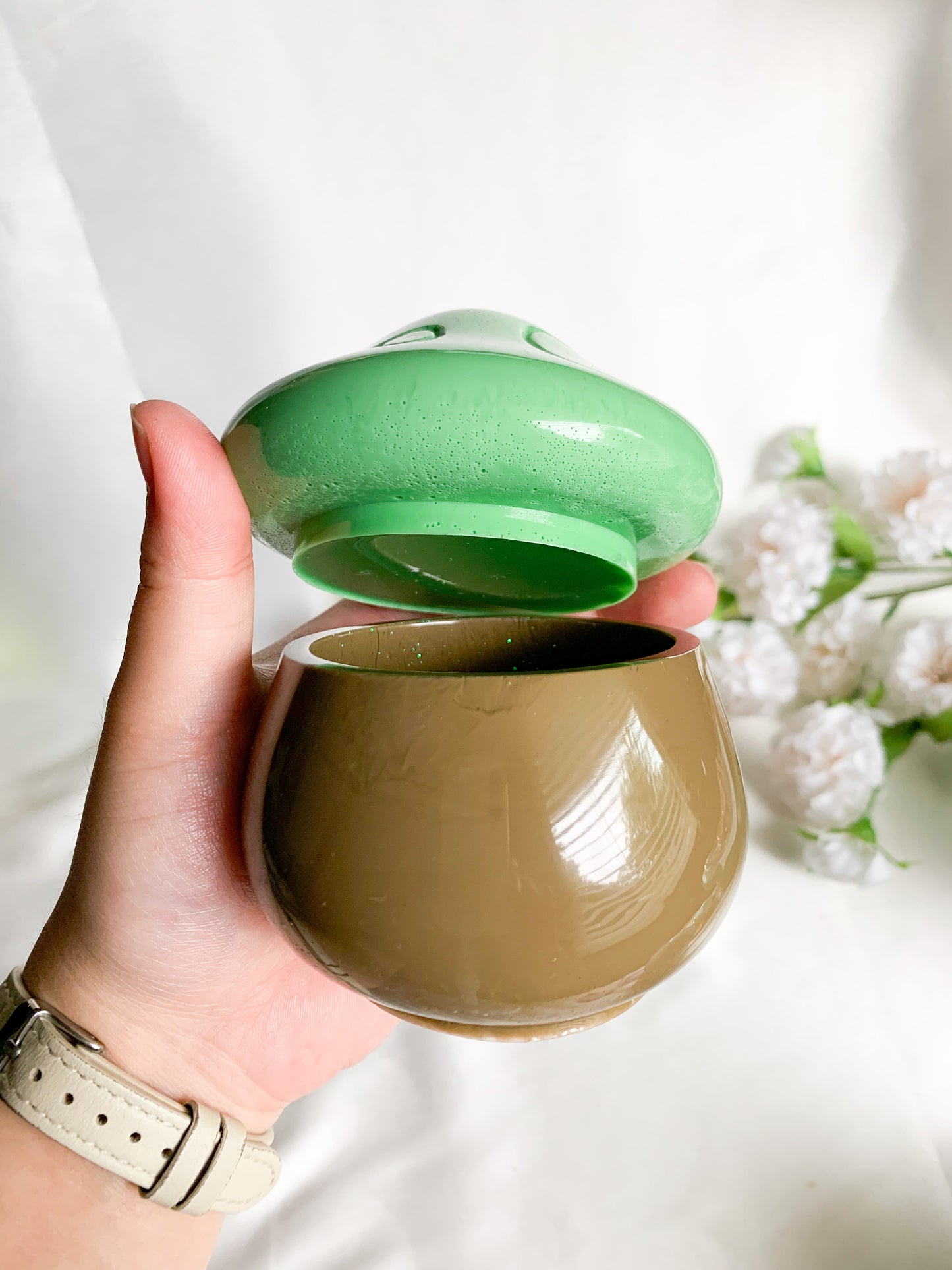 Green Mushroom Jar