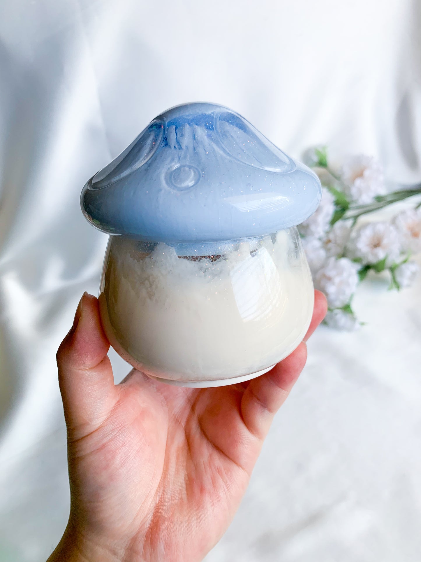 Kawaii Blue Mushy Jar