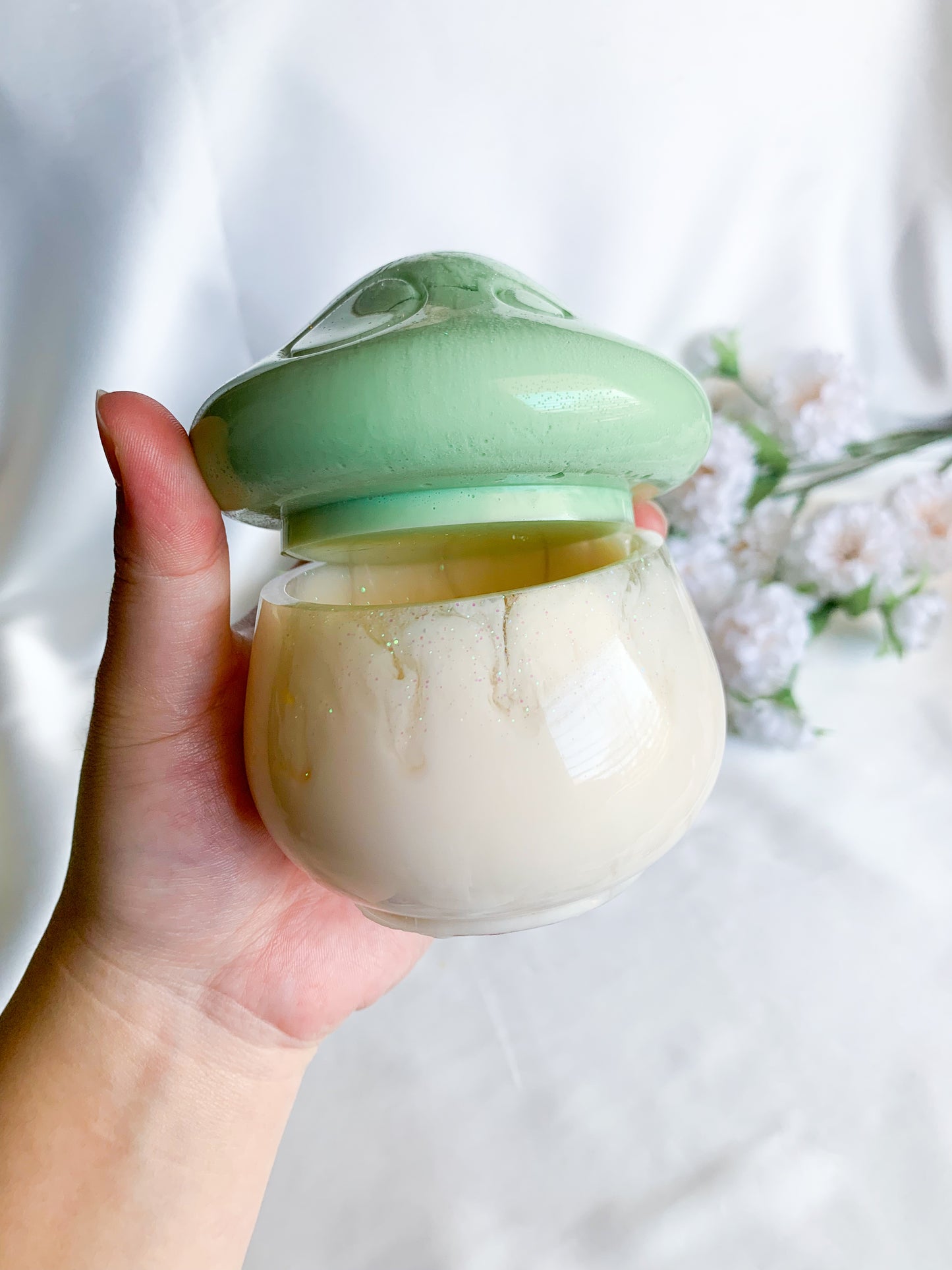 Kawaii Green Mushy Jar