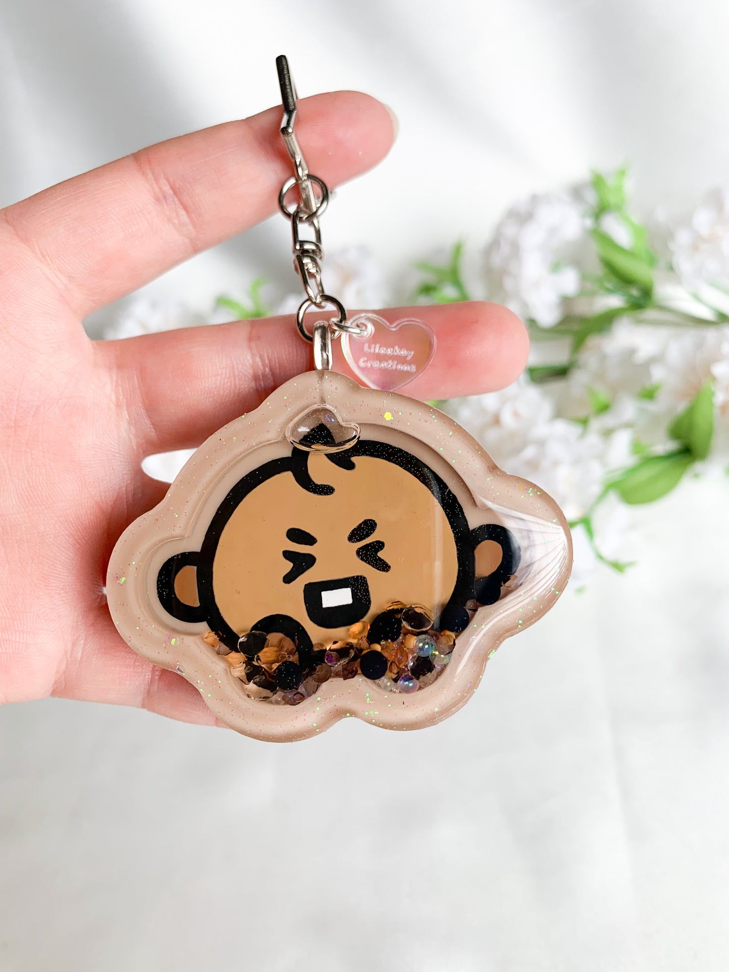 BT Sitting Baby Shaker Keychains