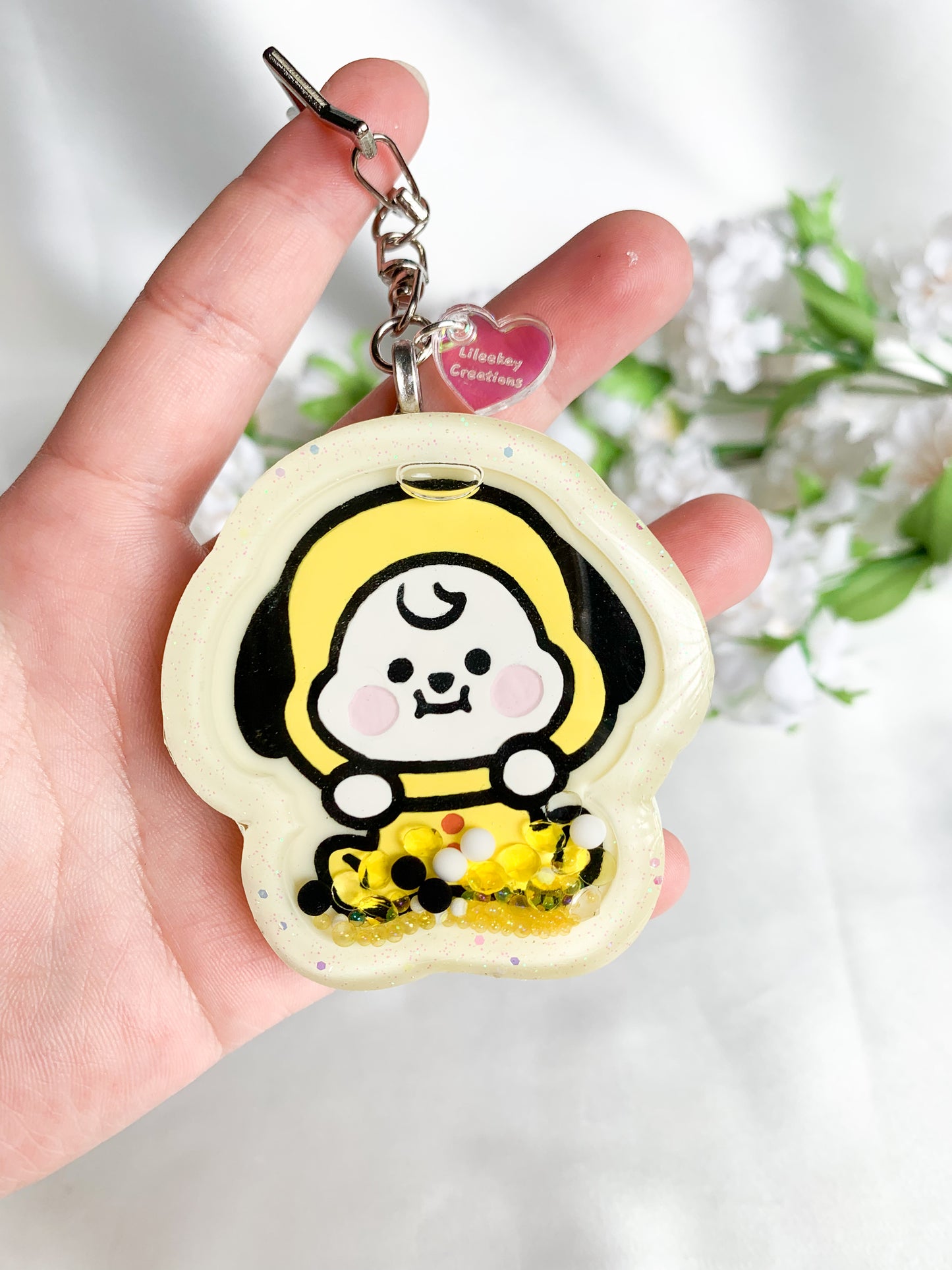 BT Sitting Baby Shaker Keychains
