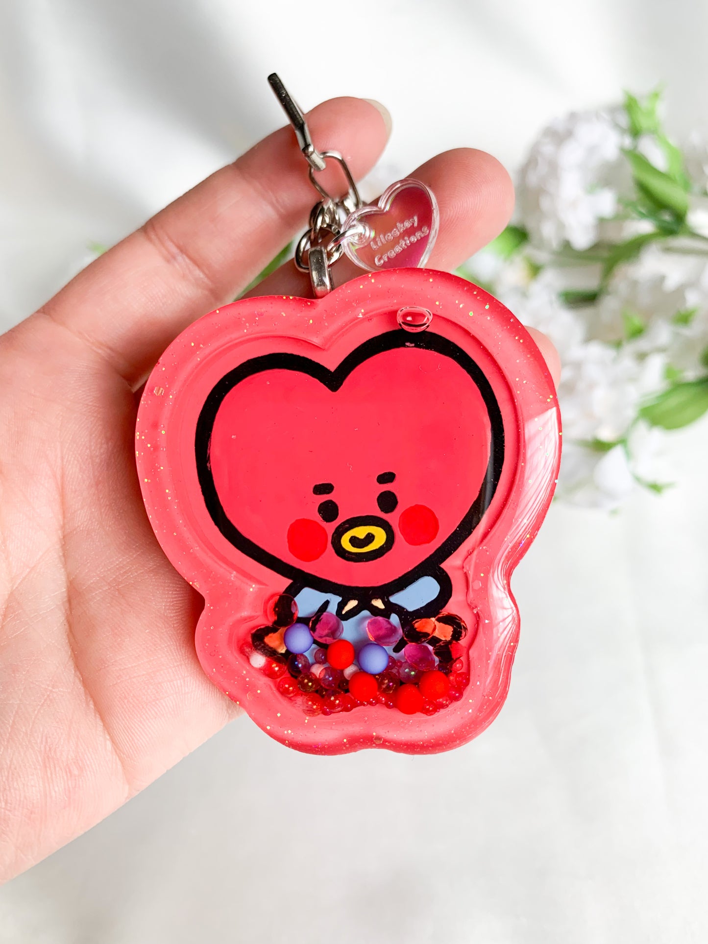 BT Sitting Baby Shaker Keychains