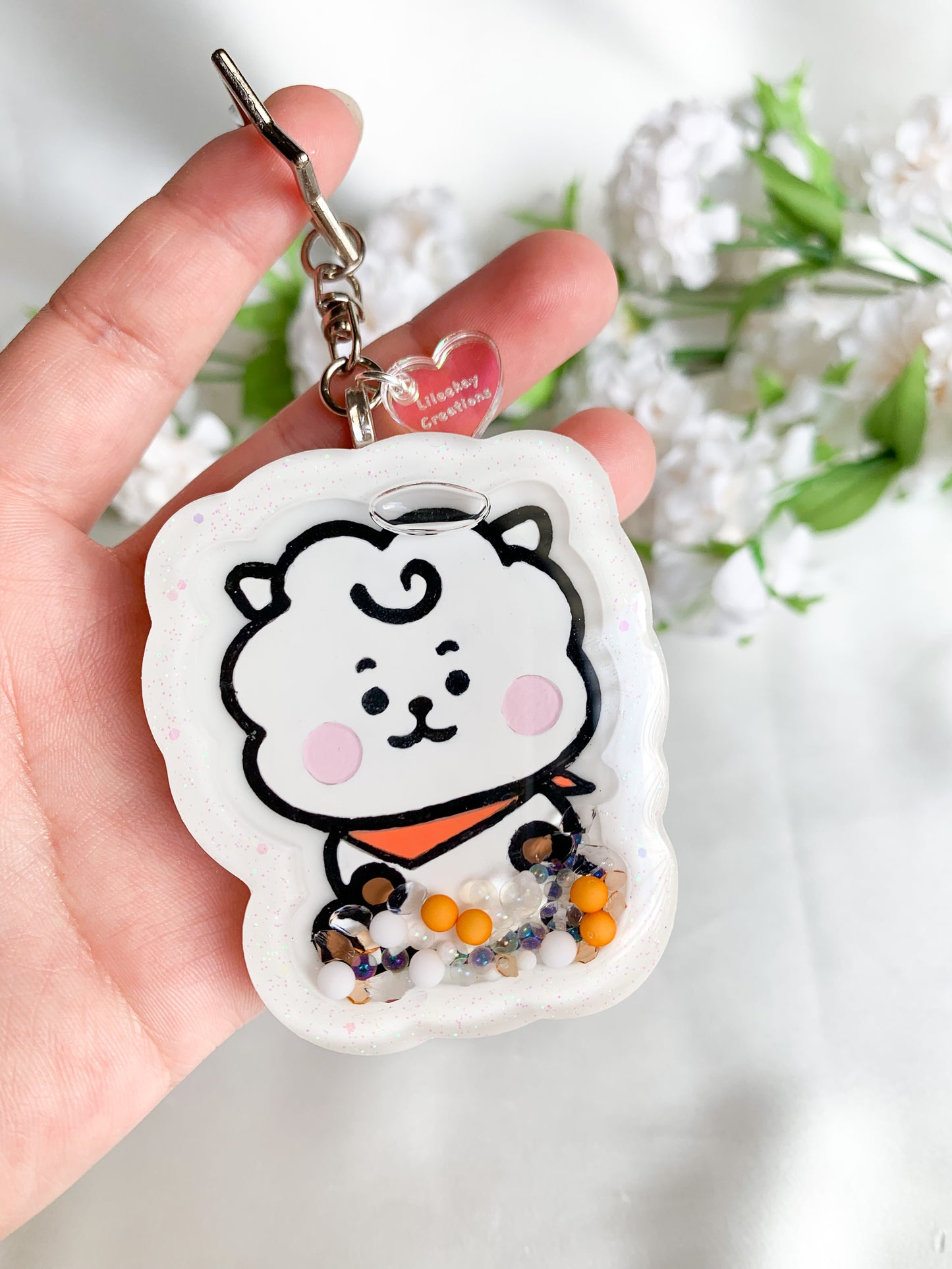 BT Sitting Baby Shaker Keychains