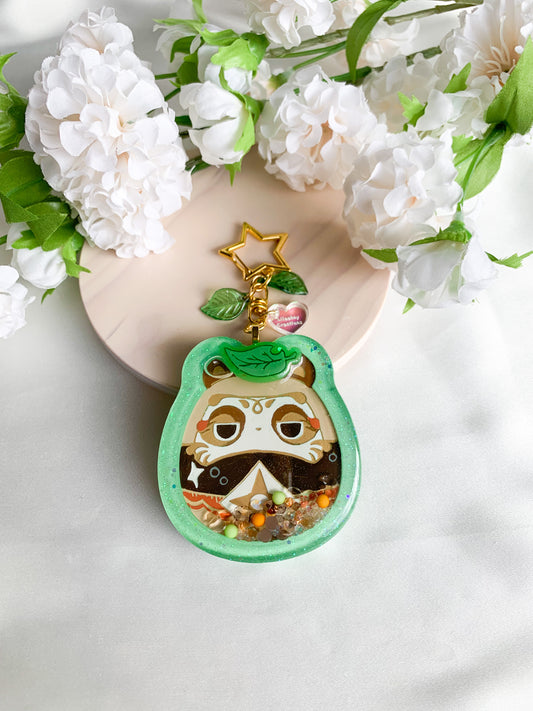 Sayu's Daruma Keychain - Genshin Impact Fan Art