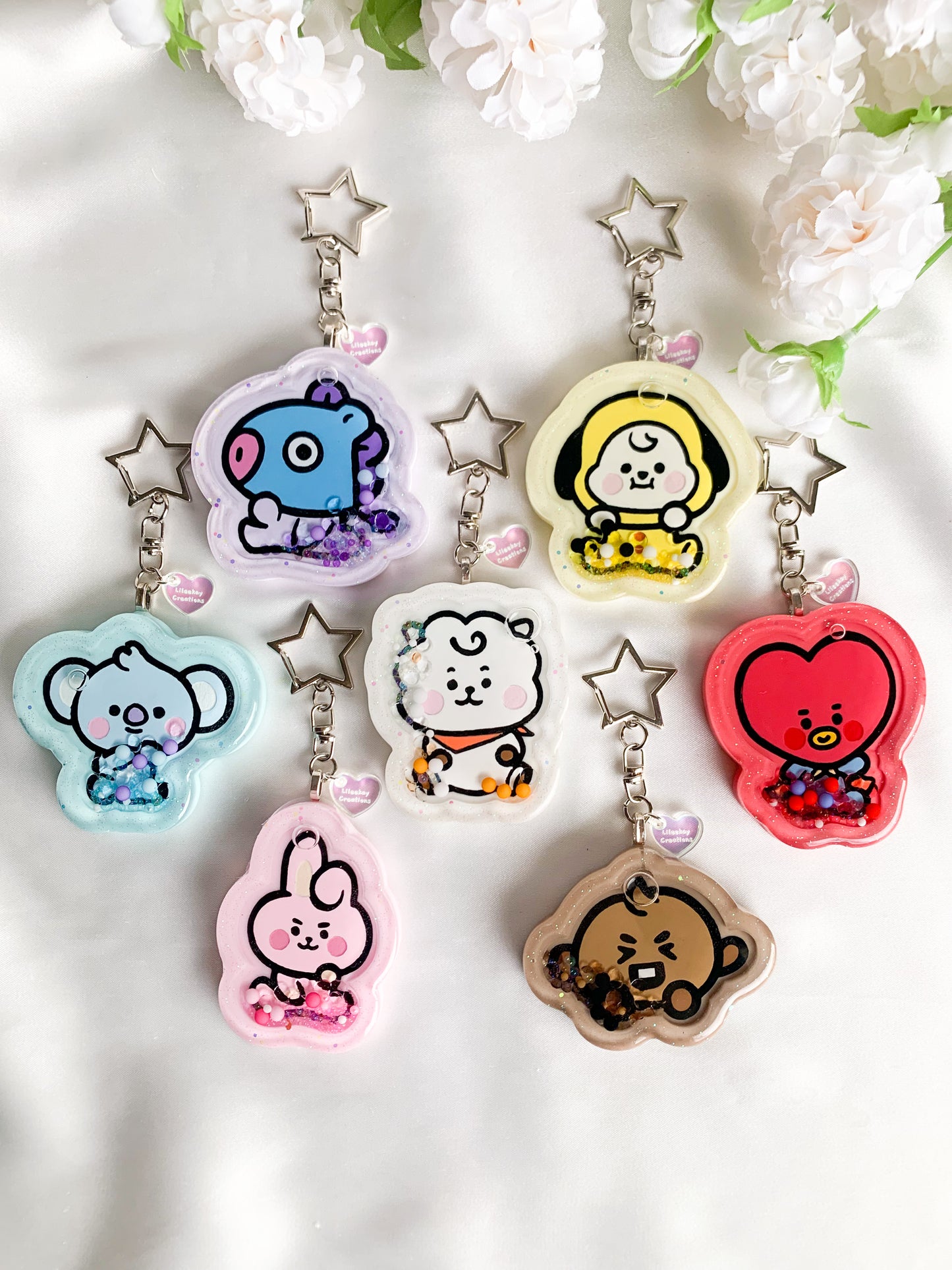 BT Sitting Baby Shaker Keychains